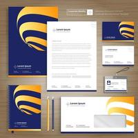 Corporate Business Identity Template Design Briefpapier Vektor abstrakten Hintergrund mit Memo Geschenkartikel Farbe Werbeartikel Souvenirs