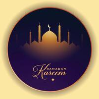 Ramadhan kareem islamic illustration baner hälsning kort för skriva ut och webb använda sig av vektor