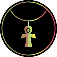 ankh Glyphe fällig Farbe Symbol Design vektor