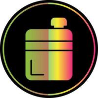 Flasche Glyphe fällig Farbe Symbol Design vektor