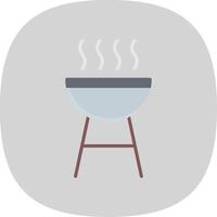 Grill eben Kurve Symbol Design vektor