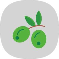oliver platt kurva ikon design vektor