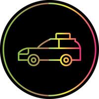 Auto Linie Gradient fällig Farbe Symbol Design vektor