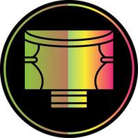 Kino Glyphe fällig Farbe Symbol Design vektor