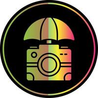 Kamera Glyphe fällig Farbe Symbol Design vektor