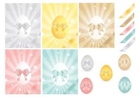 Osterei und Ribbons Vector Pack