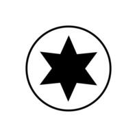 sunburst ikon . stjärna illustration tecken. pris märka symbol. vektor