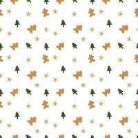 Weihnachtsvektor-Wiederholungsmuster, einfaches Weihnachtsthema-Vektor-Wiederholungsmuster für Textilien, Tapeten-Geschenkpapier, Partyeinladung, Stoff, Vorhänge, Webbanner...