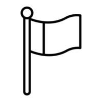 flagga linje ikon design vektor