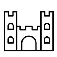 Symbol für die Burglinie vektor