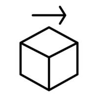 Verpackungslinie Symbol vektor