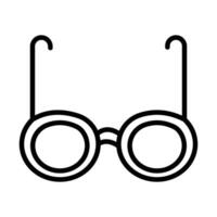 Brille Linie Symbol Design vektor