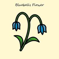 Glockenblumen Blume Illustration vektor