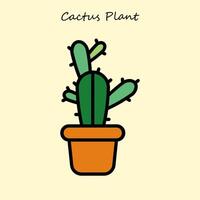 schön Kaktus Pflanze vektor