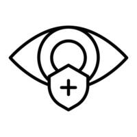 Auge Sicht Linie Symbol Design vektor