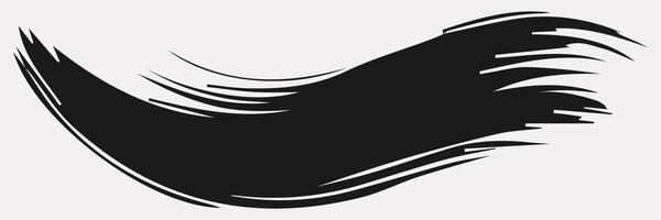 rtistiskt grungy svart måla hand tillverkad kreativ borsta stroke uppsättning isolerat på vit bakgrund. en grupp av abstrakt grunge skisser för design utbildning eller grafisk konst dekoration vektor