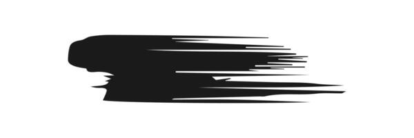 konstnärlig grungy svart måla hand tillverkad kreativ borsta stroke uppsättning isolerat på vit bakgrund. en grupp av abstrakt grunge skisser för design utbildning eller grafisk konst dekoration vektor