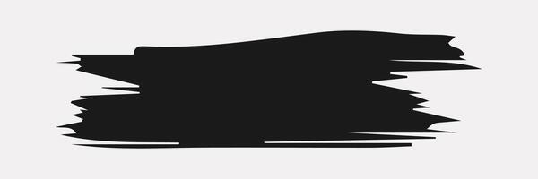 künstlerisch grungy schwarz Farbe Hand gemacht kreativ Bürste Schlaganfall einstellen isoliert auf Weiß Hintergrund. ein Gruppe von abstrakt Grunge Skizzen zum Design Bildung oder Grafik Kunst Dekoration vektor