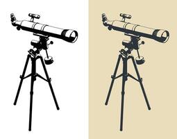 brytning teleskop illustrationer vektor