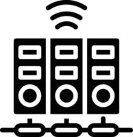 lagring data ikon symbol bild för databas illustration vektor