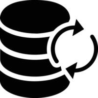 lagring data ikon symbol bild för databas illustration vektor