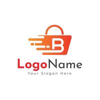 E-Commerce Logo, Einkaufen Wagen Logo und Einkaufen Taschen Logos vektor