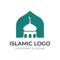islamisch Logo Vorlage, Band islamisch Kuppel Palast Logo Design Vorlage vektor