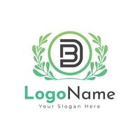 grön agro logotyp med fält och löv. logotyp design, bruka logotyp design vektor