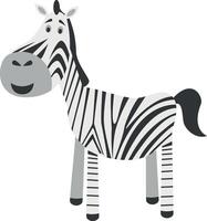 söt tecknad serie zebra illustration vektor