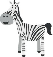 süß Karikatur Zebra Illustration vektor