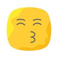 küssen Emoji Design, bereit zu verwenden Symbol vektor