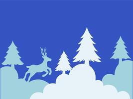 Weihnachten Baum Rahmen Hintergrund Illustration vektor
