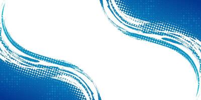 Blau Gradient Bürste Hintergrund mit Halbton Wirkung. Sport Hintergrund mit Grunge Stil. kratzen und Textur Elemente zum Design vektor