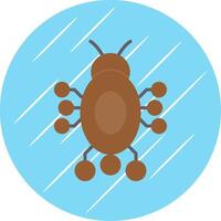 digital insekt platt cirkel ikon design vektor