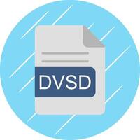 DVD Datei Format eben Kreis Symbol Design vektor