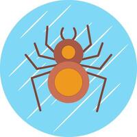 Spinne eben Kreis Symbol Design vektor