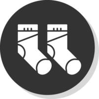 Socken eben Kreis Symbol Design vektor