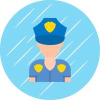 Polizist eben Kreis Symbol Design vektor