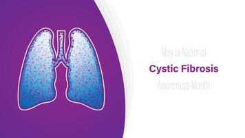 zystisch Fibrose Bewusstsein Monat beobachtete jeder Jahr im dürfen, Illustration vektor