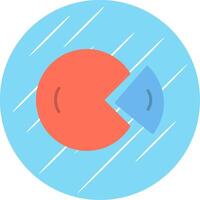 dount Diagram platt cirkel ikon design vektor