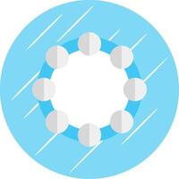 tamburin platt cirkel ikon design vektor