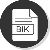 bik fil formatera glyf skugga cirkel ikon design vektor