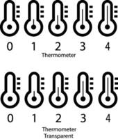 Thermometer Gliederung auf Weiß Tafel vektor