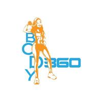 bodyd360 - Gym logotyp vektor