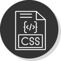 CSS Glyphe fällig Kreis Symbol Design vektor