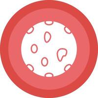 svamp glyf på grund av cirkel ikon design vektor