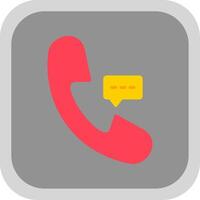 Hotline Kreis multi Kreis eben runden Ecke Symbol Design vektor