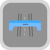 Autobahn eben runden Ecke Symbol Design vektor