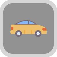 taxi platt runda hörn ikon design vektor