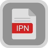 ipn Datei Format eben runden Ecke Symbol Design vektor